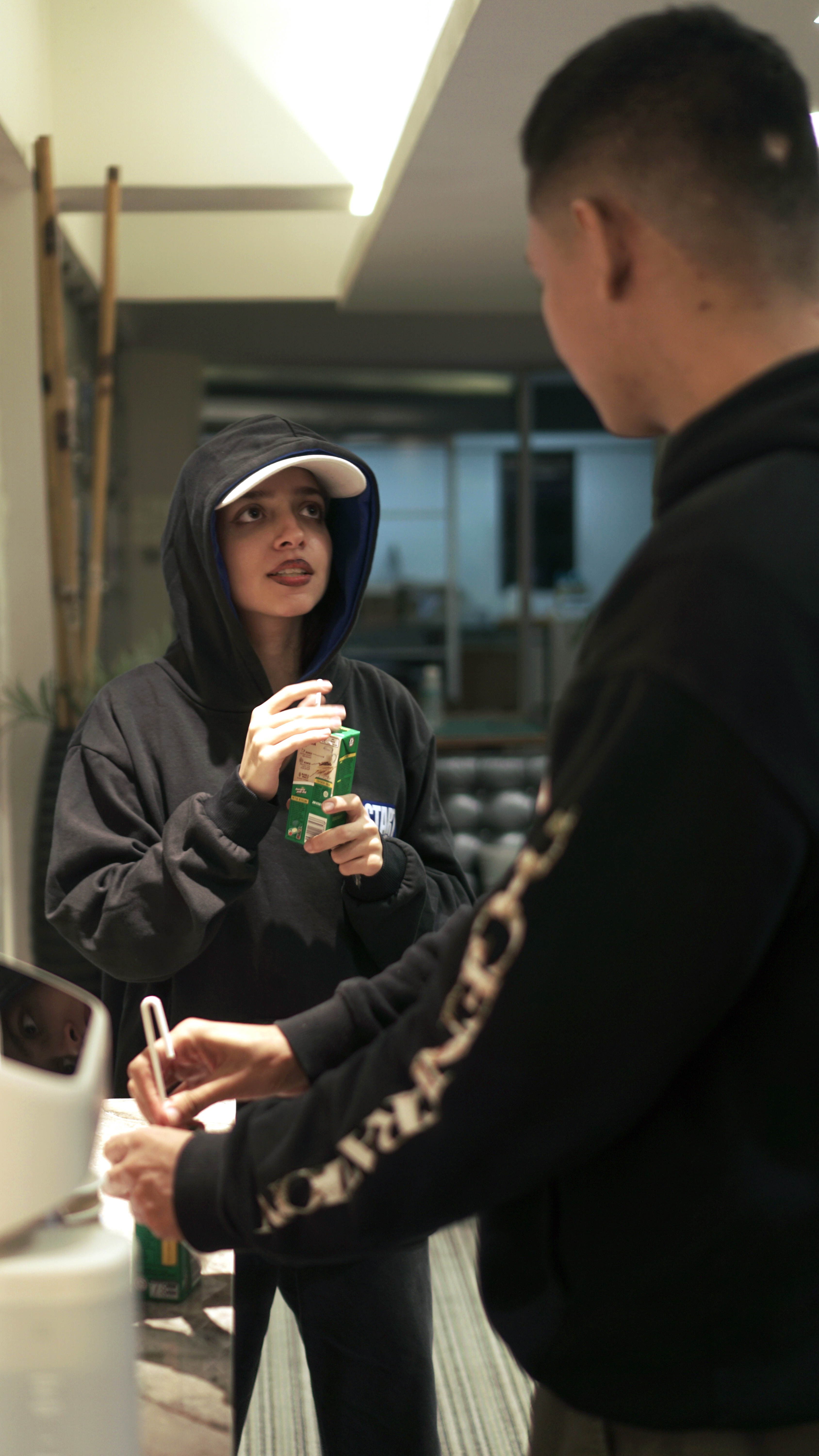 Haniya with juicebox